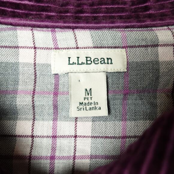 LL Bean Shirt Jacket SZ M Corduroy Chore Barn Outdoors Gardening Utility Shacket - Picture 3 of 9